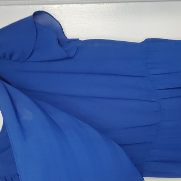 Vintage blue 80's dress - Picture 8 of 13